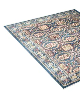 Vintage koberce Modrý orientální koberec v marockém stylu
