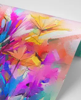 Samolepící tapety Samolepící tapeta abstraktní barevné květiny