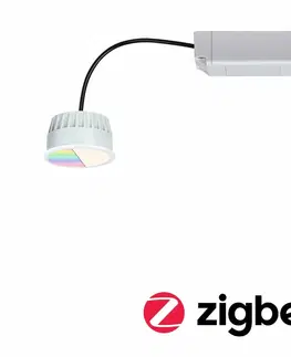 LED moduly PAULMANN LED Modul vestavné svítidlo Smart Home Zigbee RGBW Coin kruhové 50mm Coin 5,2W 400lm 230V RGBW satén