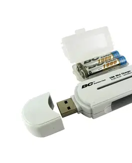 Klasické nabíječky  Nabíječka baterií BC-20 2xAAA/USB 5V 