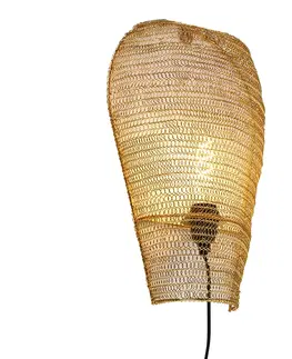 Nastenna svitidla Orientální nástěnná lampa zlatá 45 cm - Nidum
