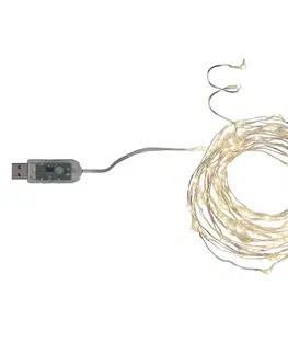 Světelné řetězy do interiéru STAR TRADING S připojením USB - pohádková světla LED Dew Drop