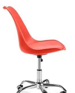 Kancelářské židle Ak furniture Otočná židle FD005 červená