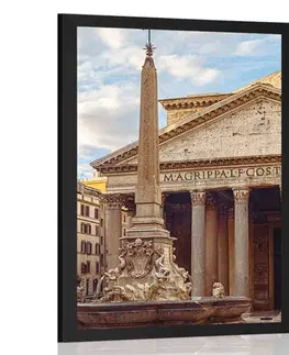 Města Plakát římská bazilika