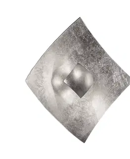 Nástěnná svítidla Kögl Nástěnné světlo Quadrangolo stříbrná, 18 x 18 cm