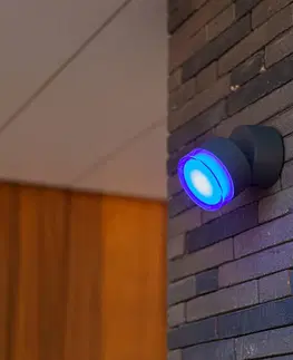 Inteligentní venkovní nástěnná svítidla LUTEC connect LED venkovní světlo Dropsi, RGBW, inteligentní