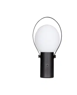 Venkovní osvětlení terasy By Rydéns By Rydéns Bari LED stolní lampa aku IP44 černá