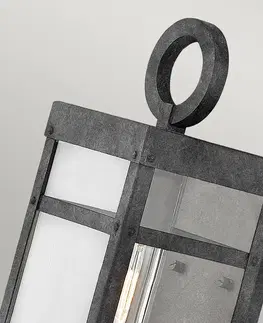 Venkovní nástěnná svítidla Quintiesse Venkovní nástěnné svítidlo Porter, černé, výška 33,6 cm