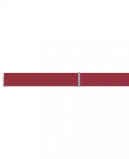Markýzy Zatahovací boční markýza 140x1200 cm Dekorhome Červená