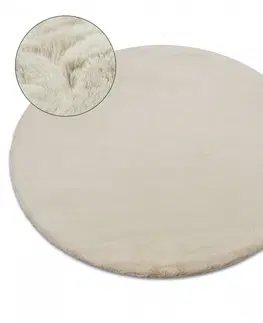 Koberce a koberečky Dywany Lusczow Kulatý koberec BUNNY šedý, velikost kruh 100