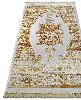 Koberce a koberečky Dywany Lusczow Kusový koberec MANYAS Fegy krémovo-zlatý, velikost 80x150