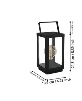 Industriální stolní lampy EGLO Stolní svítidlo BRADFORD 1 43623