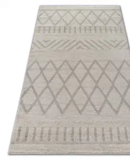 Koberce a koberečky Dywany Lusczow Kusový koberec SOFT BOHO krémovo-béžový, velikost 120x170