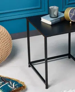 Konferenční stolky LuxD Designový odkládací stolek Damaris 40 cm černý