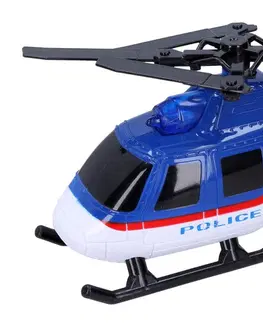Hračky WIKY - Vrtulník policie s efekty 18cm