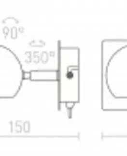 Moderní bodová svítidla RED - DESIGN RENDL RENDL GLOSSY I chrom 230V LED GU10 8W R10542