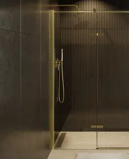 Sprchové kouty HOPA Obdélníkový sprchový kout PIXA GOLD Rozměr A 100 cm, Rozměr B 80 cm, Směr zavírání  Levé (SX) BCPIXA1080OBDLG