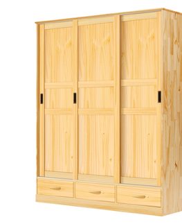 Šatní skříně Skříň KIORA 3 dveře, borovice