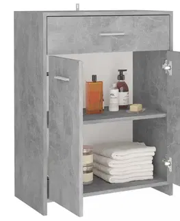 Koupelnové skříňky Koupelnová skříňka DTD deska Dekorhome Černá lesk