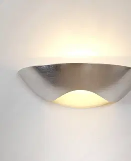 Nástěnná svítidla Holländer Ušlechtilé nástěnné světlo Matteo Curve, stříbrné