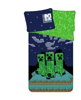 Povlečení Jerry Fabrics Bavlněné povlečení Minecraft Sssleep Tight, 140 x 200 cm, 70 x 90 cm