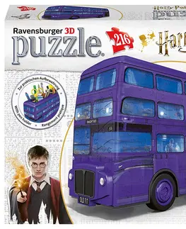 Hračky puzzle RAVENSBURGER - Harry Potter Rytířský Autobus 216 Dílků