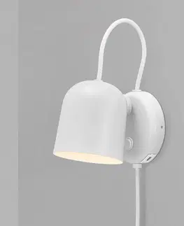 Nástěnná svítidla DFTP by Nordlux Nástěnné světlo Angle s kolébkovým vypínačem, bílá