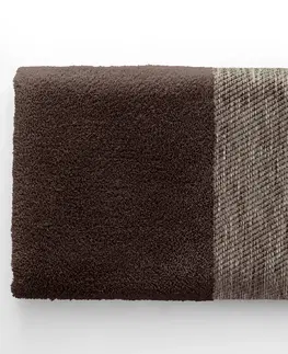 Ručníky Bavlněný ručník AmeliaHome Aria hnědý, velikost 70x140