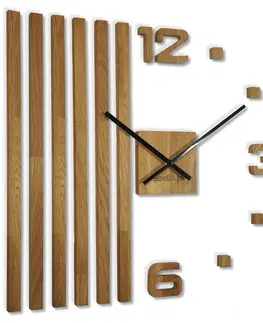 Nástěnné hodiny Unikátní dřevěné hodiny na zeď 60 x 60 cm