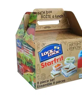 Boxy na svačinu LocknLock 4dílná sada boxů s lahví