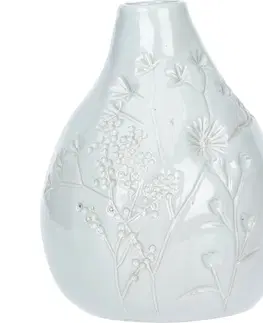 Vázy keramické Porcelánová váza s dekorem květin Lena, 10,5 x 14 cm
