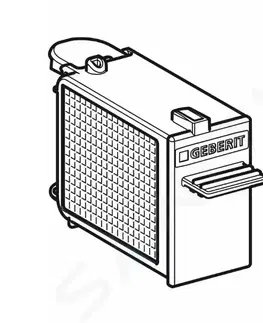 Koupelnové baterie GEBERIT Příslušenství Zásuvka s filtrem pro jednotku odsávání zápachu DuoFresh 243.970.00.1