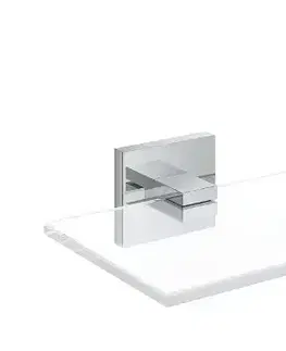 Regály a poličky GROHE QuickFix Start Cube Polička, délka 53 cm, sklo/chrom 41109000