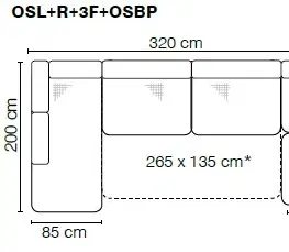 Sedací soupravy Stagra Rohová sedací souprava Sori U Provedení: Pravé provedení - OSBL+3F+R+OSP