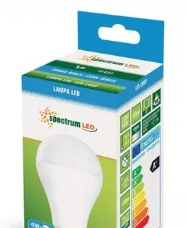 Žárovky Spectrum LED LED žárovka GLS 9W E27 230V studená bílá