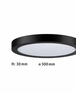Klasická stropní svítidla PAULMANN LED Panel Abia kruhové 300mm 4000K černá