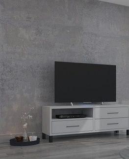 TV stolky Televizní stolek BRASSICA 3S, světle šedá