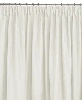 Záclony HOMEDE Závěs MILANA klasická transparentní dračí páska 10 cm krémový, velikost 140x175