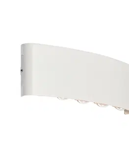 Venkovni nastenne svetlo Venkovní nástěnné svítidlo bílé včetně LED 10 svítí IP54 - Silly