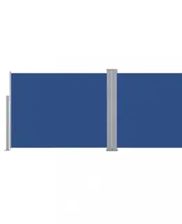 Markýzy Zatahovací boční markýza 160x600 cm Dekorhome Modrá