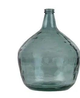 Dekorativní vázy Modrá skleněná váza z recyklovaného skla 16L - Ø32*42cm Mars & More AGGGFG16