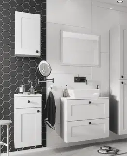 Skříňky do koupelny Artstolk Zrcadlo SENJA | bílá