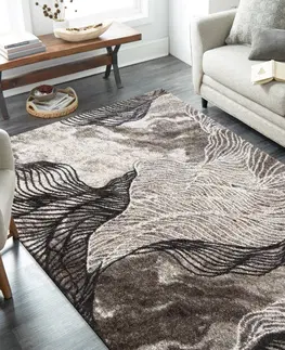Moderní koberce Propracovaný hnědý koberec se zajímavým ornamentem Šířka: 160 cm | Délka: 220 cm