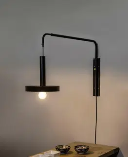 Industriální bodová svítidla FARO WHIZZ nástěnná nastavitelná lampa, černá a zlatá