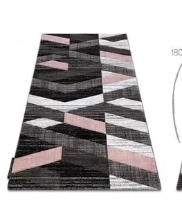 Koberce a koberečky Dywany Lusczow Kusový koberec ALTER Bax pruhy růžový, velikost 280x370