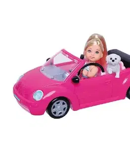 Hračky panenky RAPPA - Panenka v autě se psem