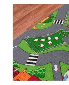 Koberce a koberečky Dywany Lusczow Dětský koberec ROAD barevný, velikost 200x300