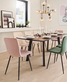 Židle do jídelny Moderní Židle Elif Růžová