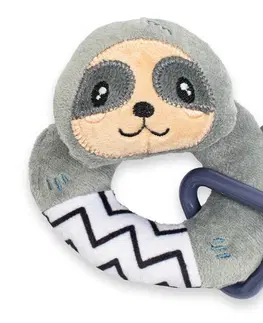 Hračky NEW BABY - Dětské plyšové chrastítko Sloth