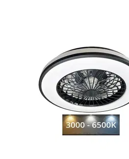 Domácí ventilátory  LED Stropní svítidlo s látorem OPAL LED/48W/230V + dálkové ovládání 